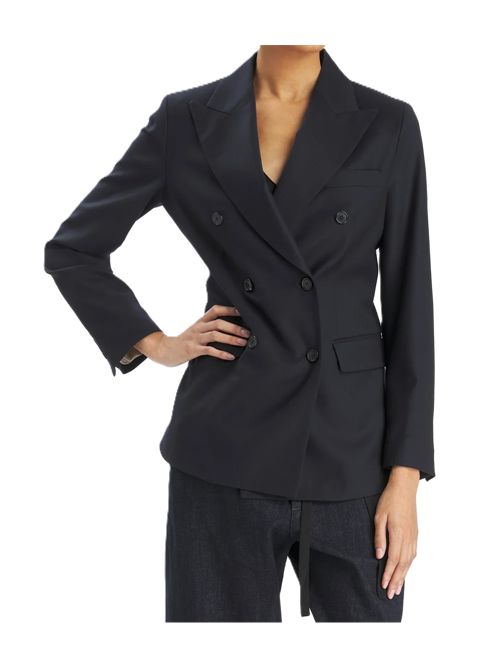 Double-breasted peaked-lapel jacket mini flan Barena | GID5727 0482170 NAVY